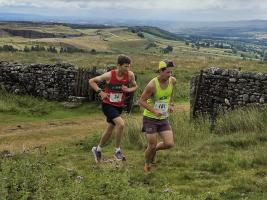 Taken at the top of Black Hill showing eventual winner Samesh Chotai (34) and 2nd placed Mathew Cardus (181)
